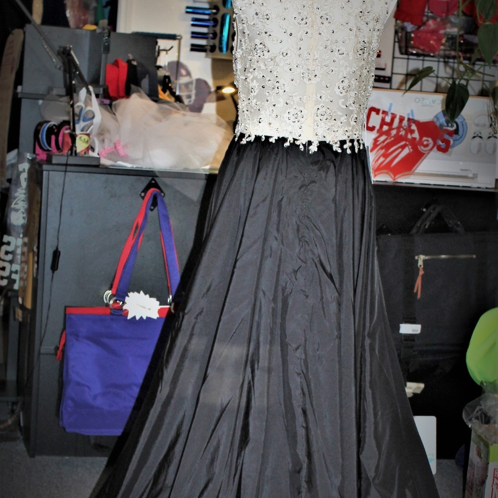 PROM dress Black Dress with rhinestones - Picture 5 of 7
